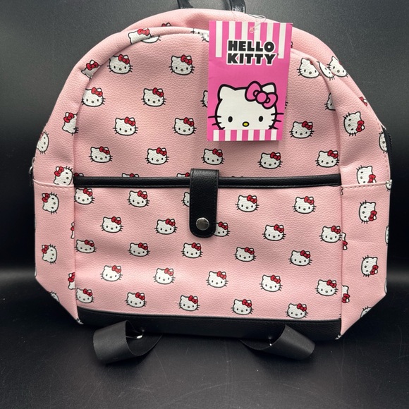 Hello Kitty Handbags - NWT Hello Kitty Faux Leather Bag for Girls - 12" Hello Kitty Mini Backpack